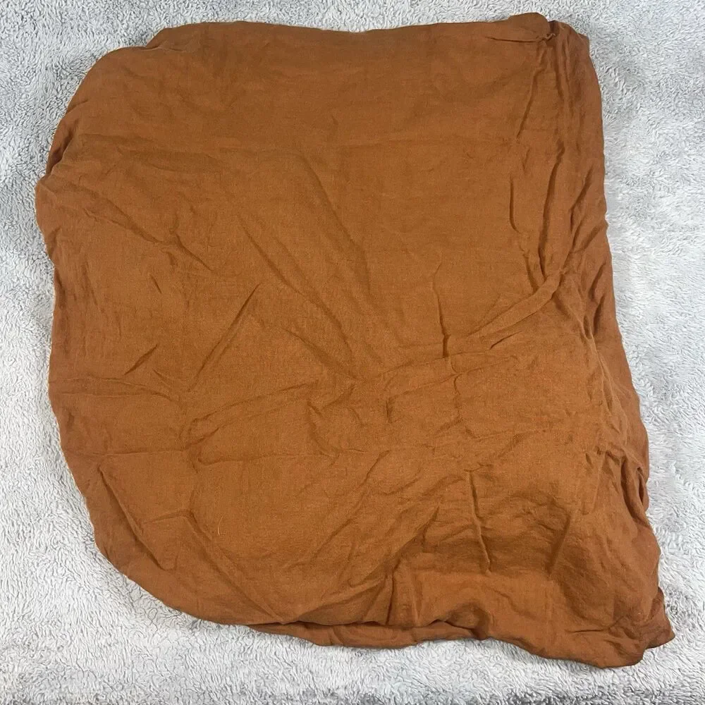 Parachute Terra Burnt Orange Queen Fitted Sheet Two Standard Pillowcovers Shams